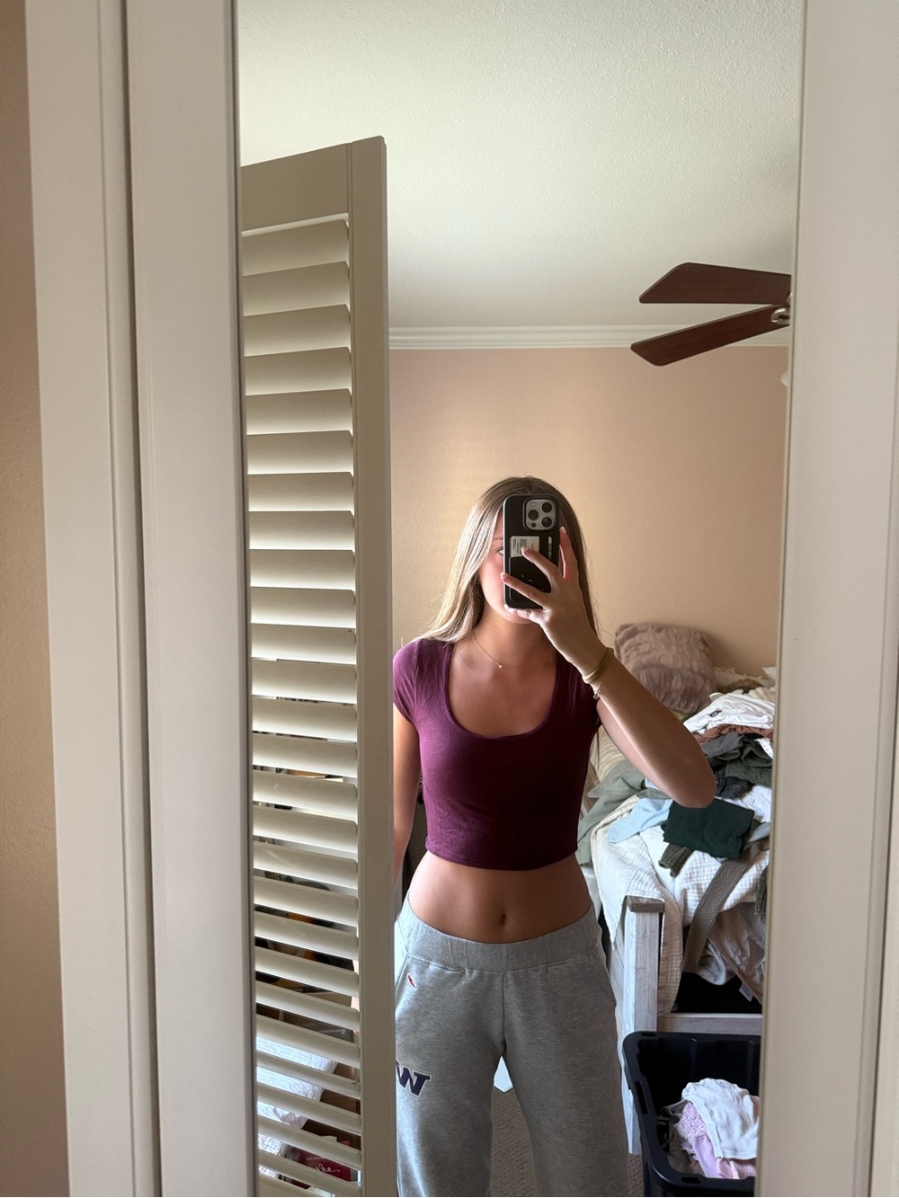 PacSun Plum Scoop Neck Crop Top